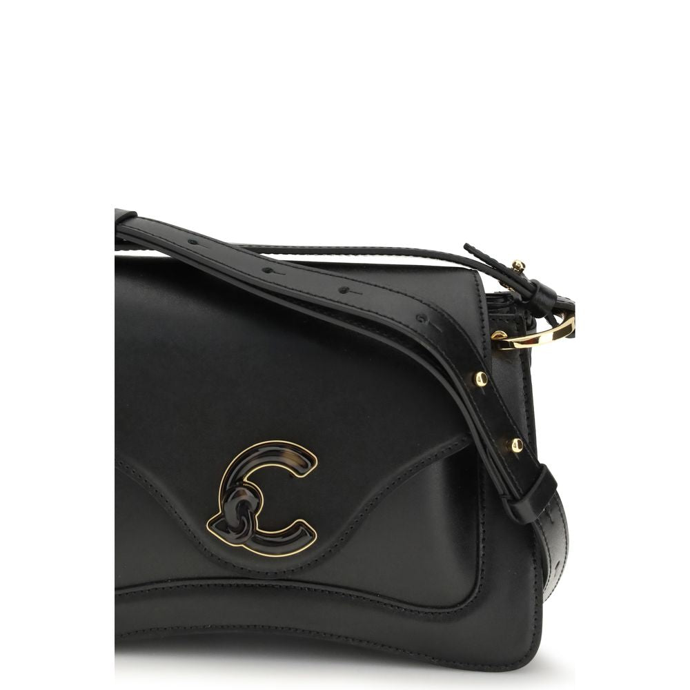 Coccinelle C-Me Schultertasche aus schwarzem Leder