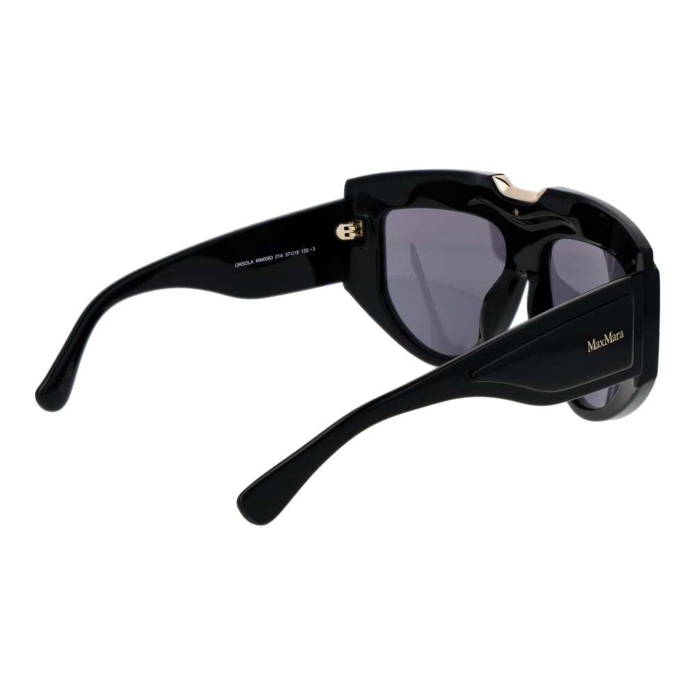 Max Mara Schwarze Sonnenbrille aus Acetat