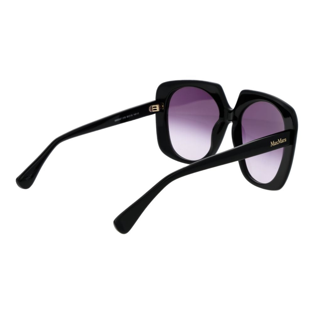 Max Mara nero Sonnenbrille in Kunststoff