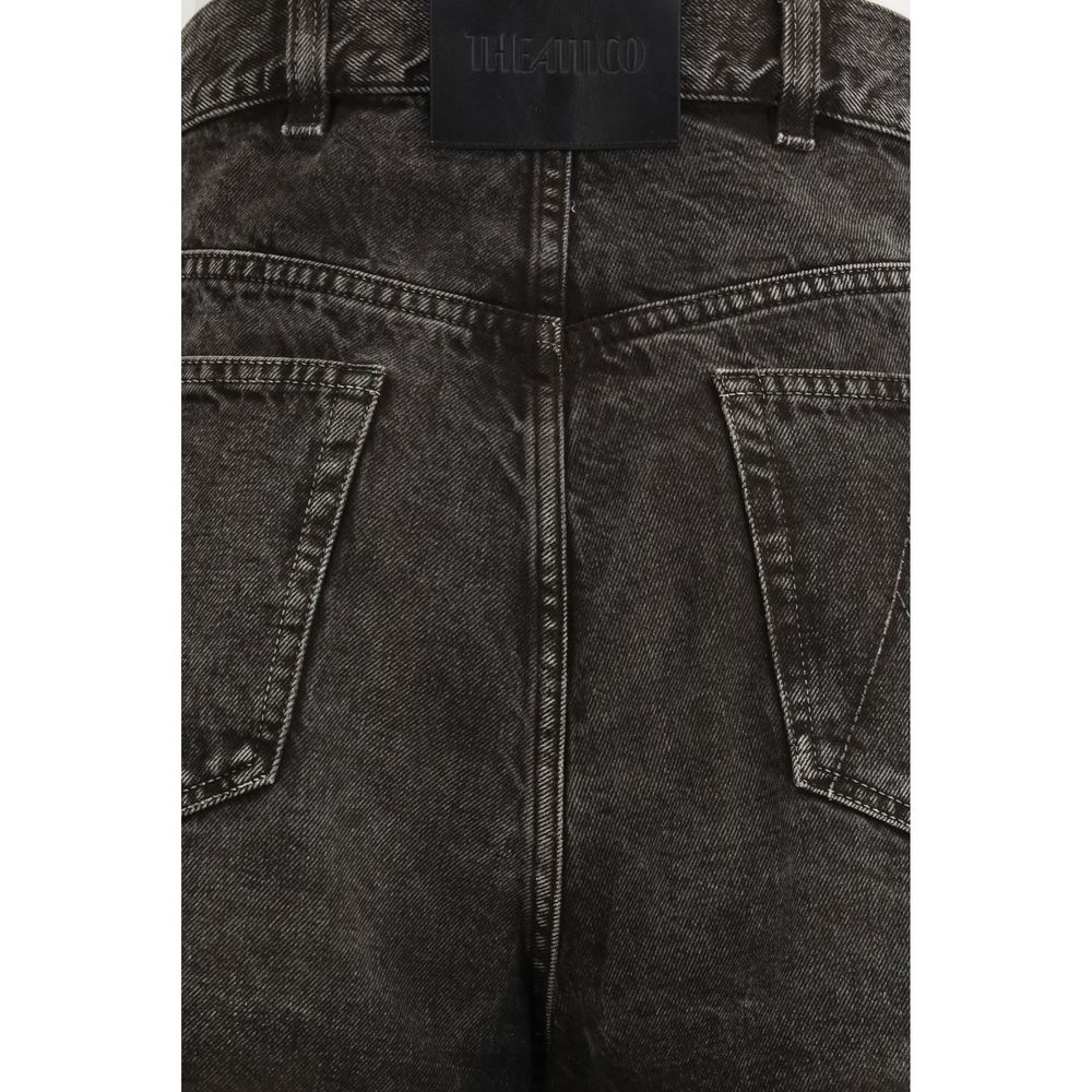 The Attico Schwarze Baumwolljeans Denim