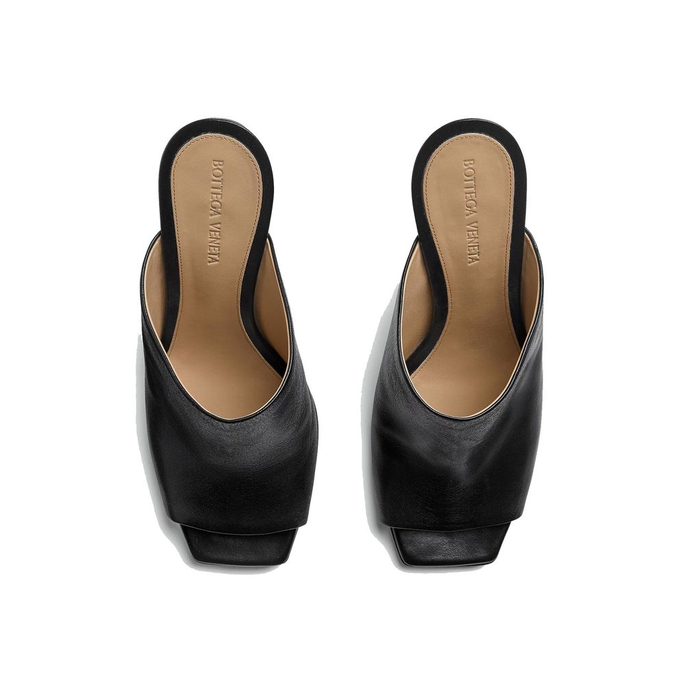 Bottega Veneta Schwarze Lammleder-Mules