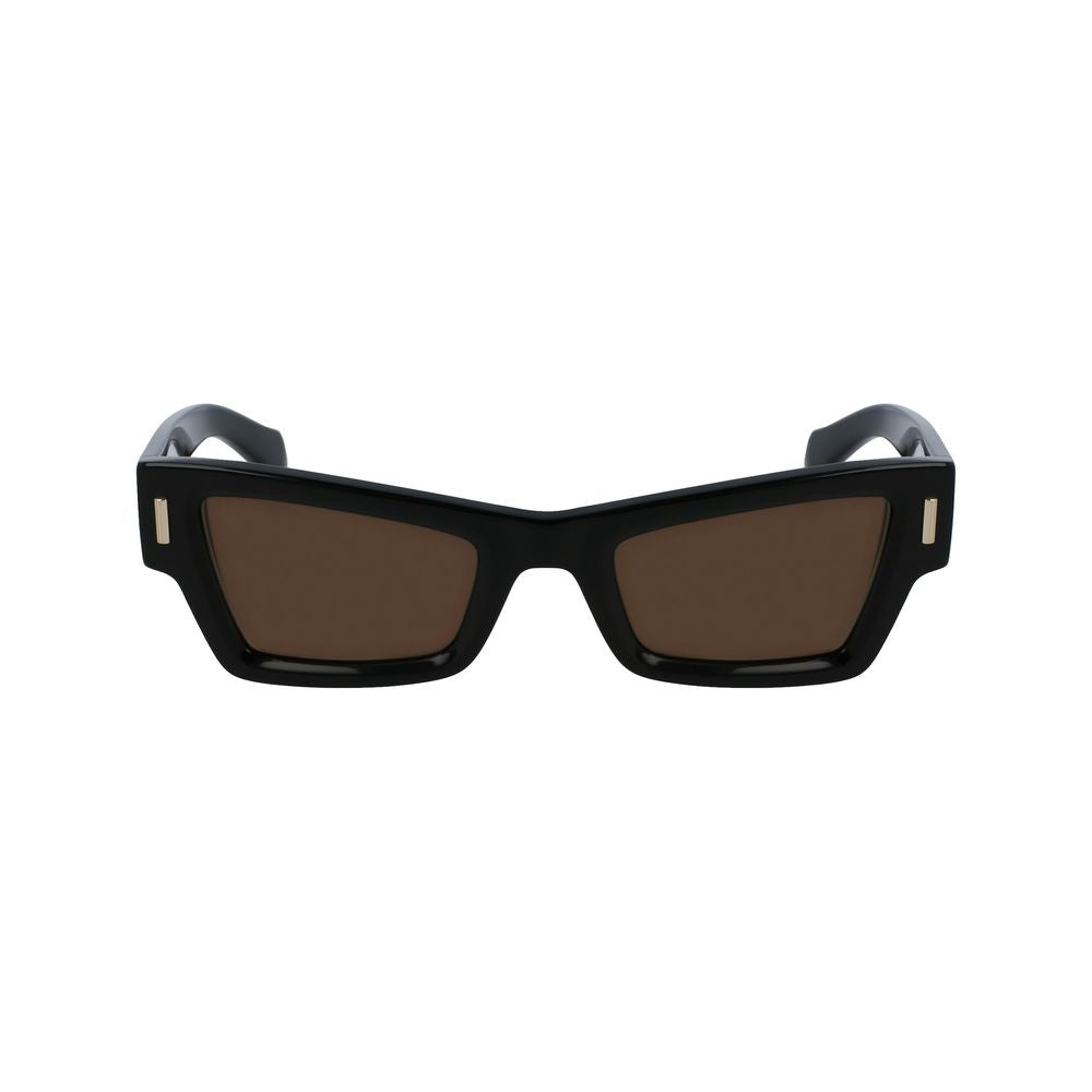 Ferragamo Schwarze Sonnenbrille aus Acetat