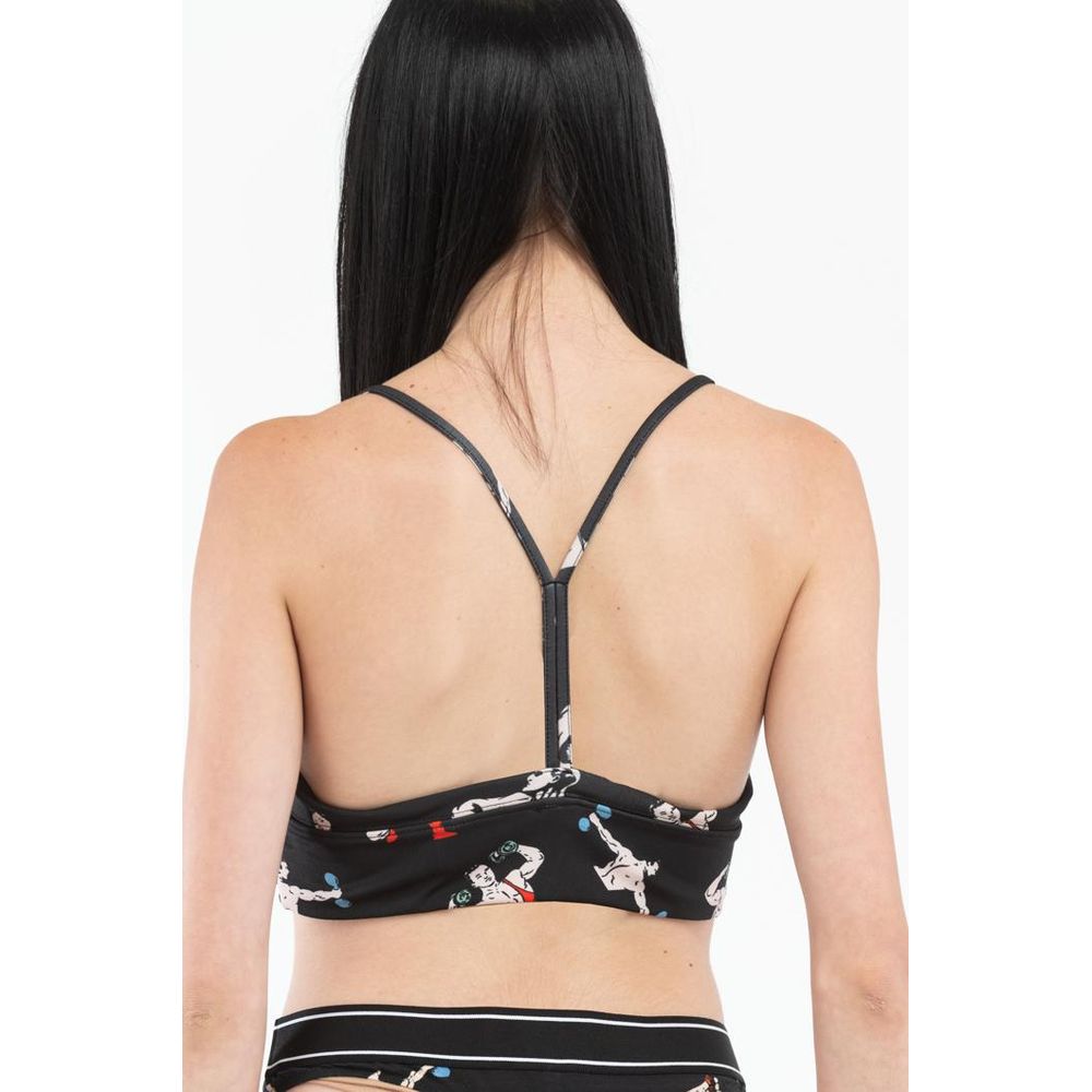 Moschino Schwarzes Top aus Polyester