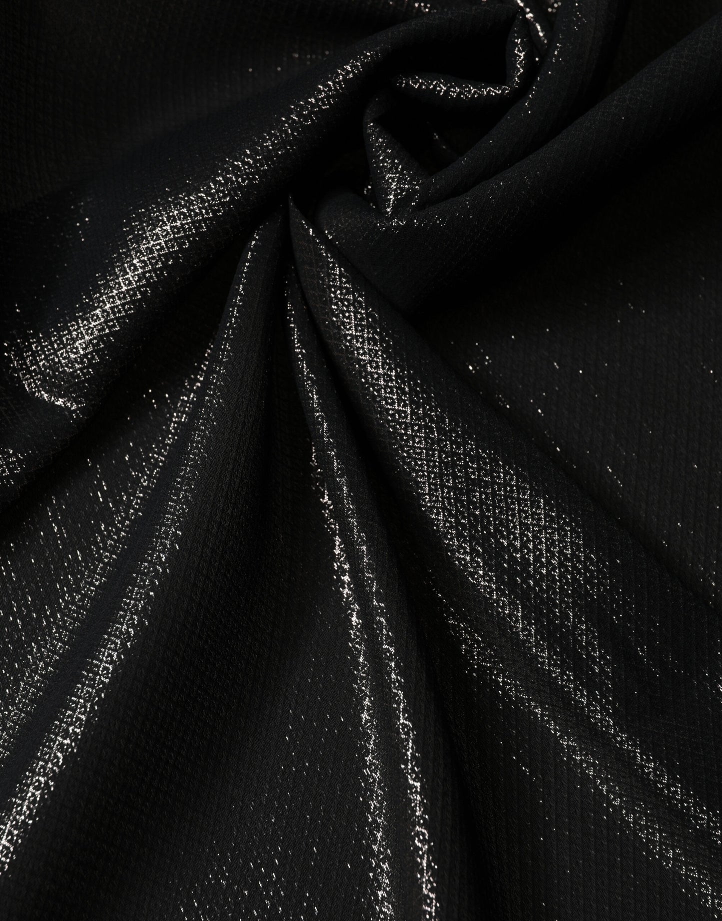 Dolce & Gabbana Schwarzer Seiden-Schal Foulard 122cm x 120cm