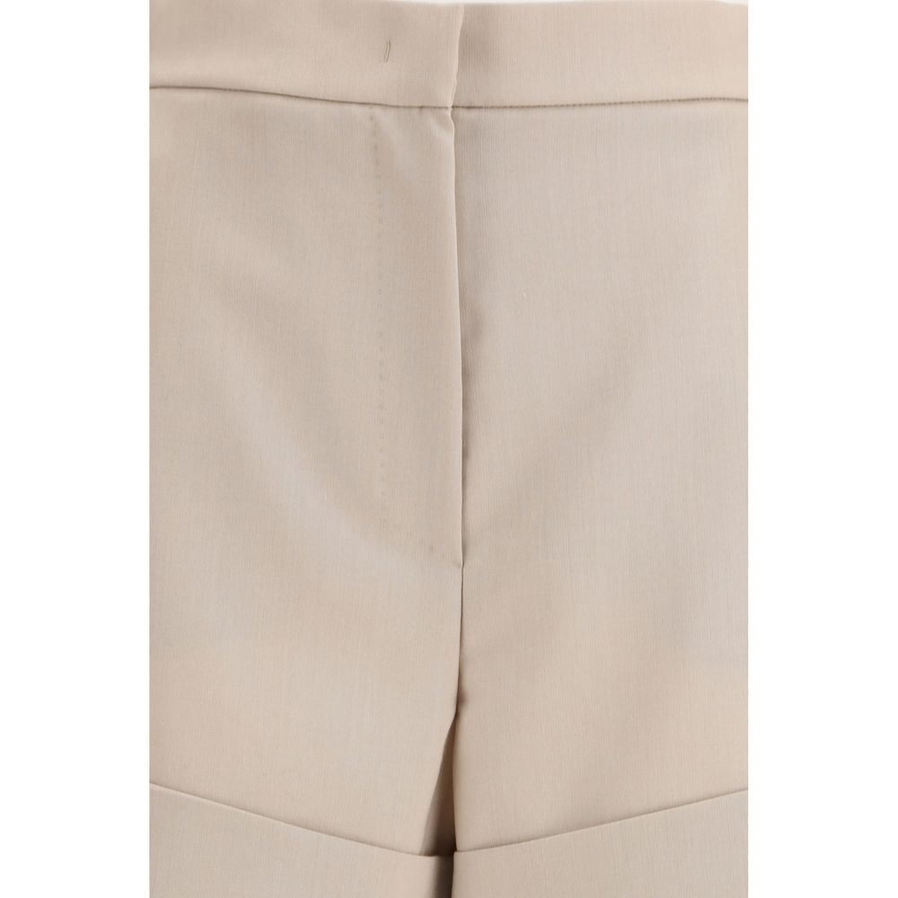 Max Mara Two-Tone Fleece Wool Bermuda Shorts