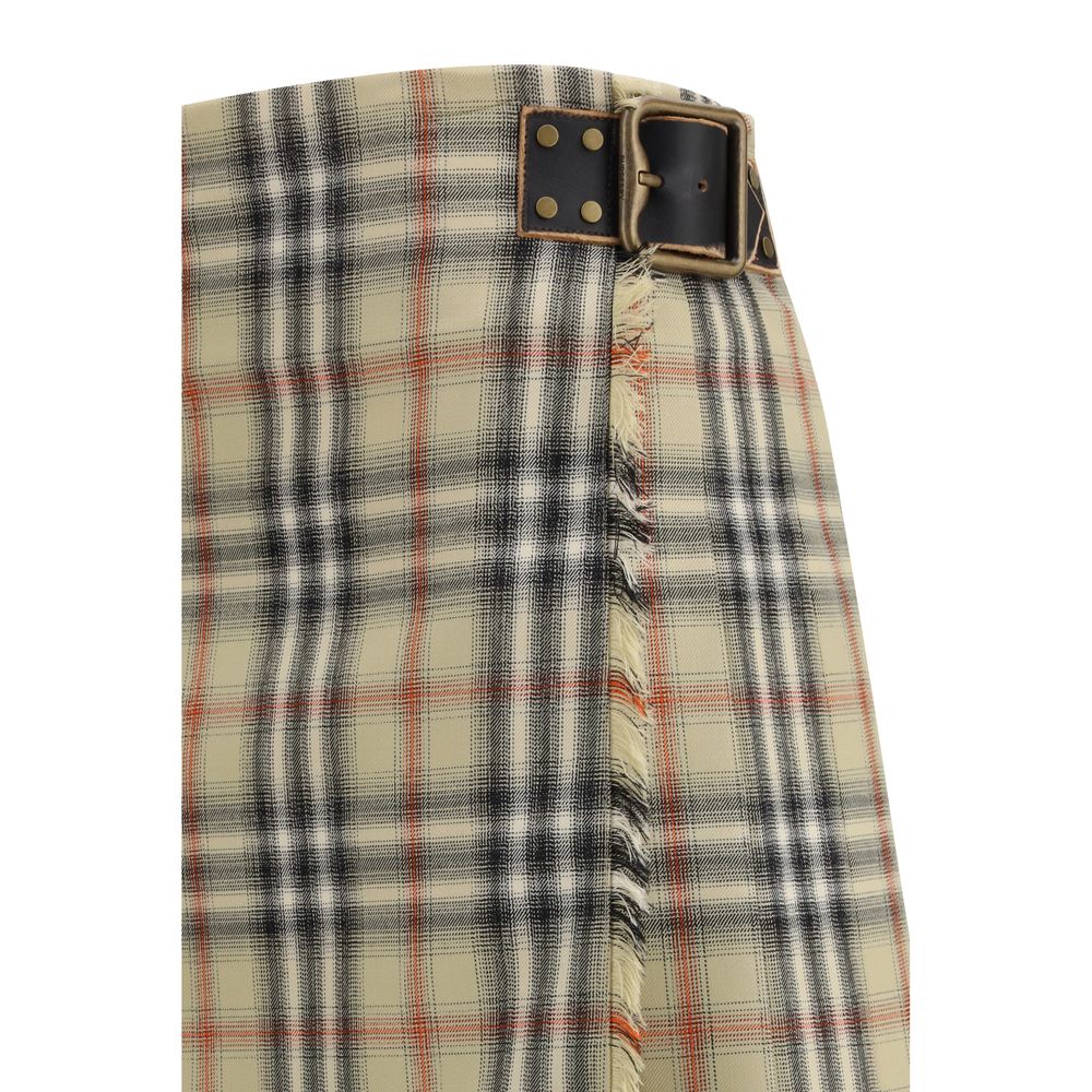 Burberry Minirock aus Multicolor-Schurwolle Oves Aries