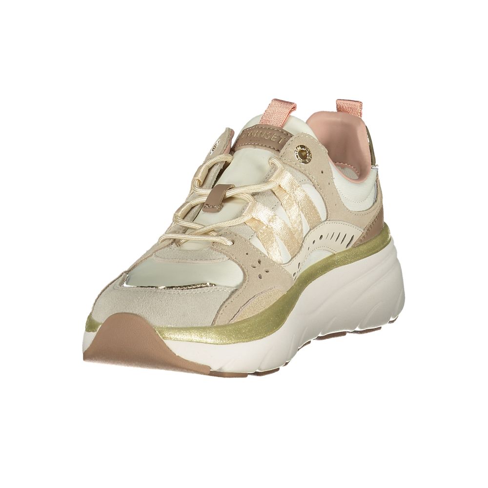 Twinset Damen Sneaker aus Beige Polyurethan