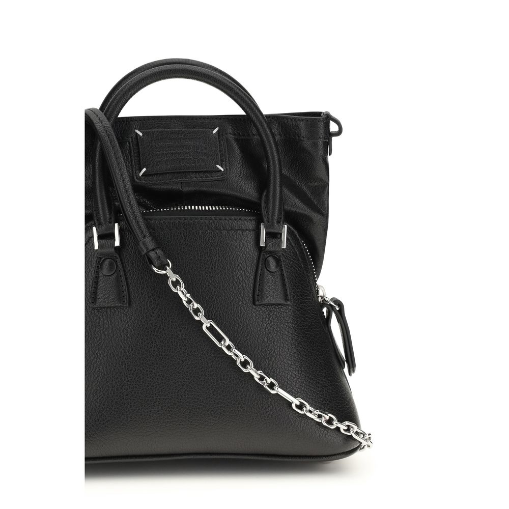 Maison Margiela Schwarze Ziegenleder-Handtasche