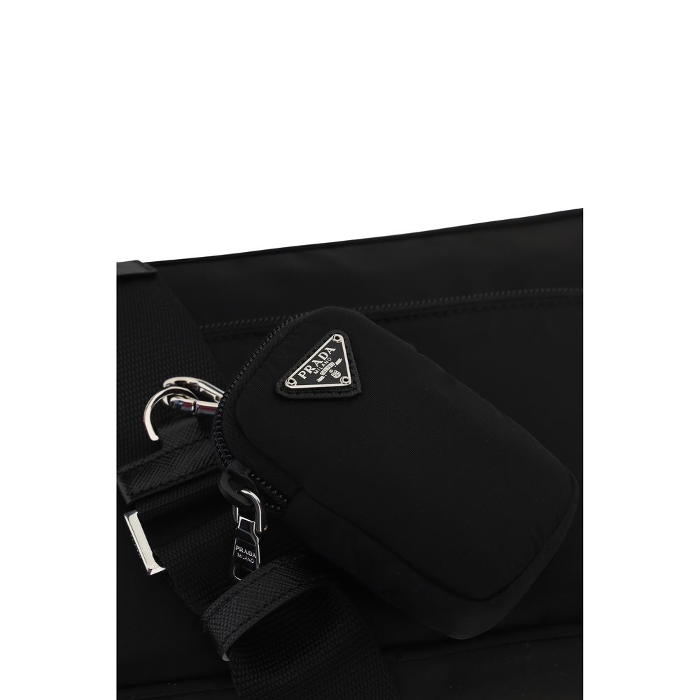 Prada Re-Nylon Schwarze Schultertasche