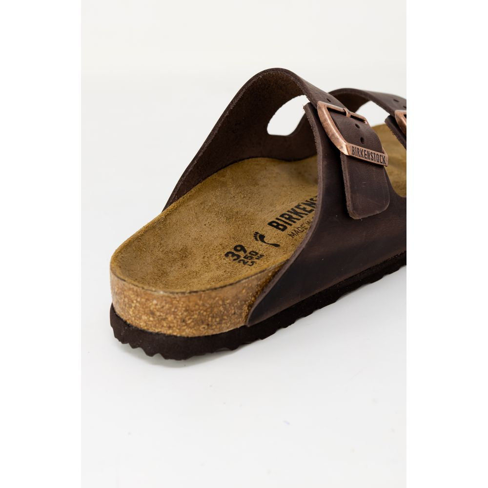 Birkenstock Braune Synthetik-Slipper
