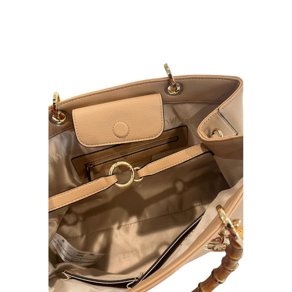 Twinset Braune PU-Damenhandtasche