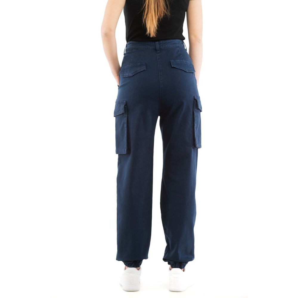 Moschino Hose aus Baumwolle in Blau