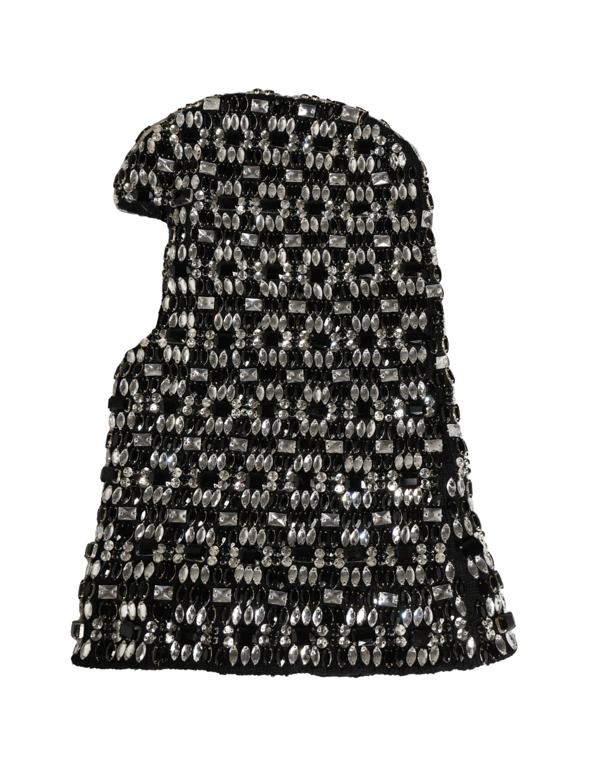 Dolce & Gabbana Schwarze Sturmhaube mit Kristallbesatz