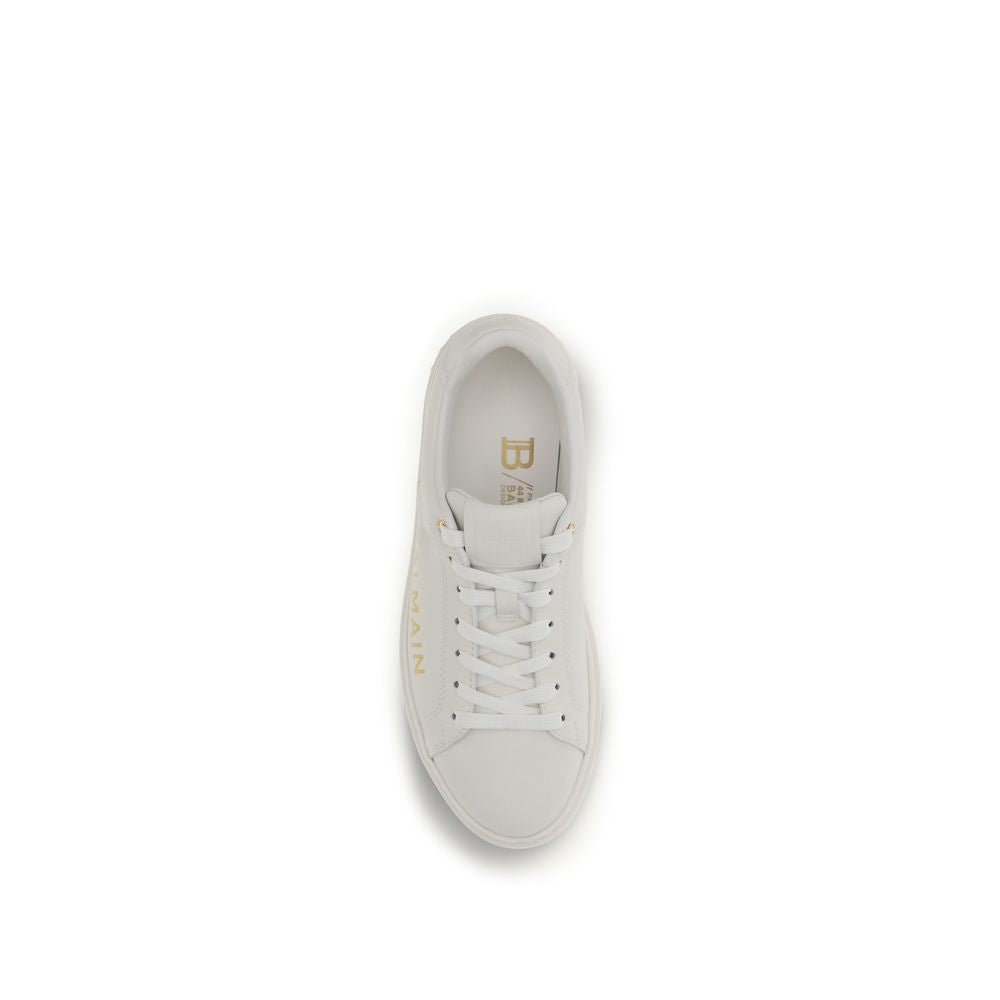 Balmain Sneakers low-top bianche in pelle di vitello