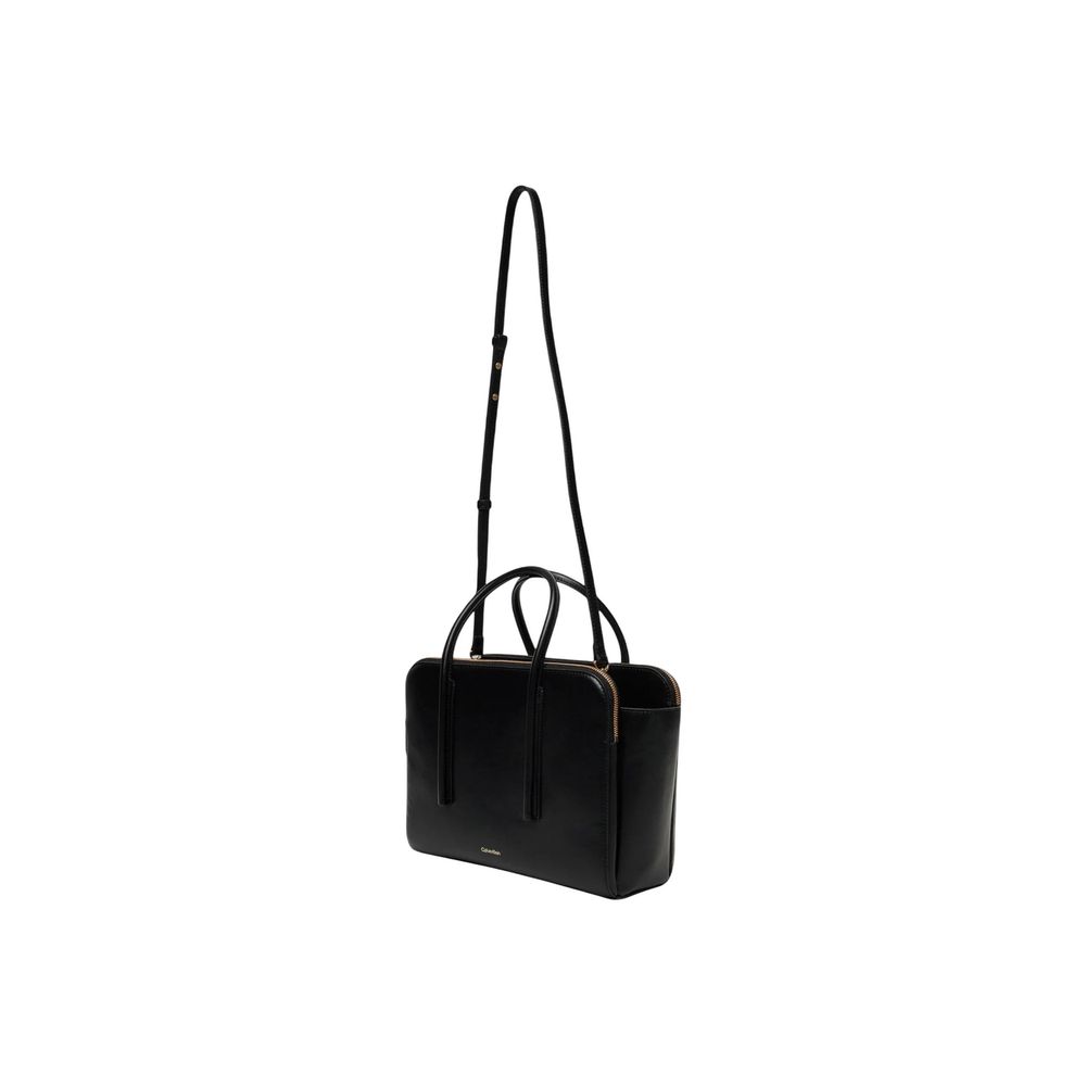 Calvin Klein Black Cowhide Nappa Carryall Mini Bag
