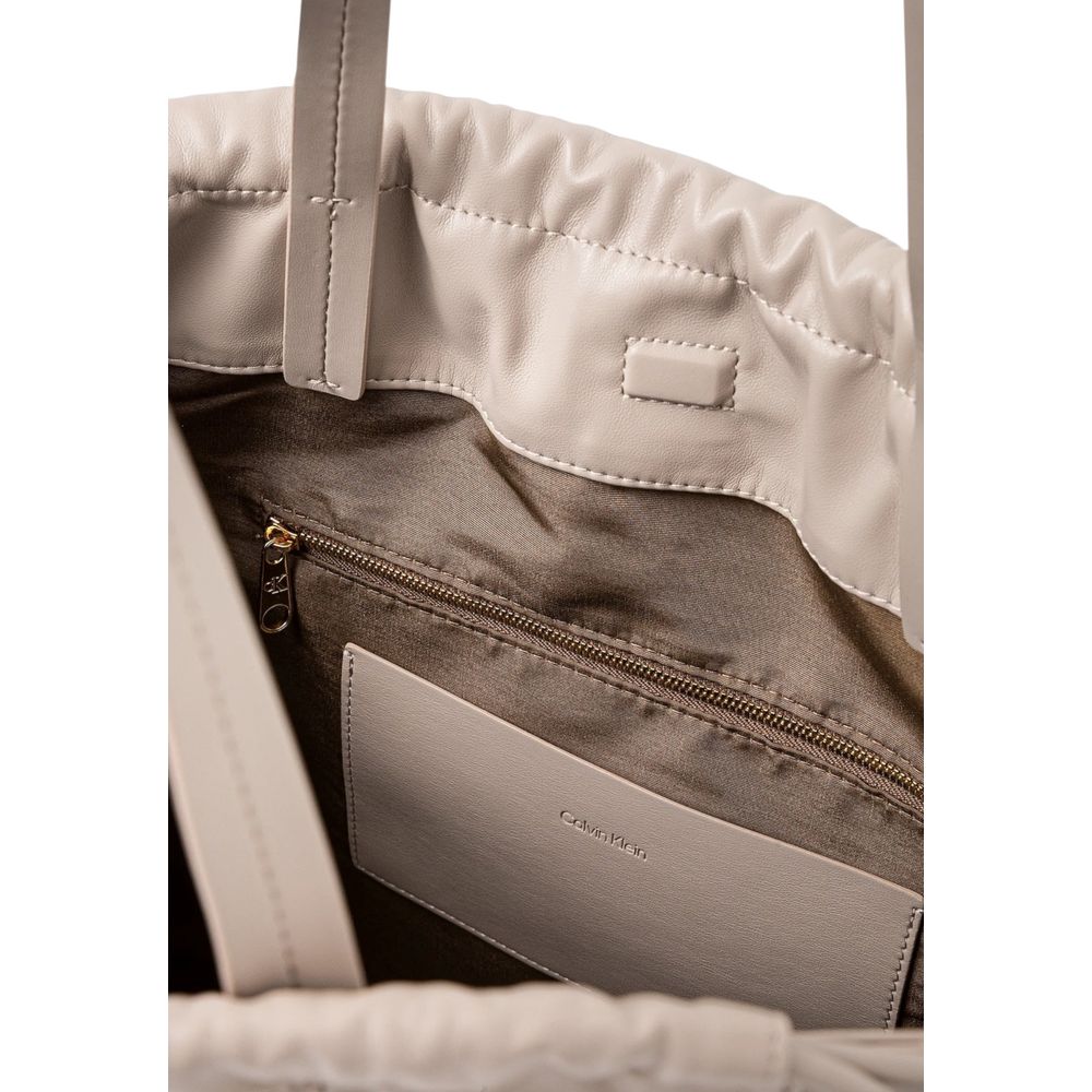 Calvin Klein Beige Polyurethane Handbag