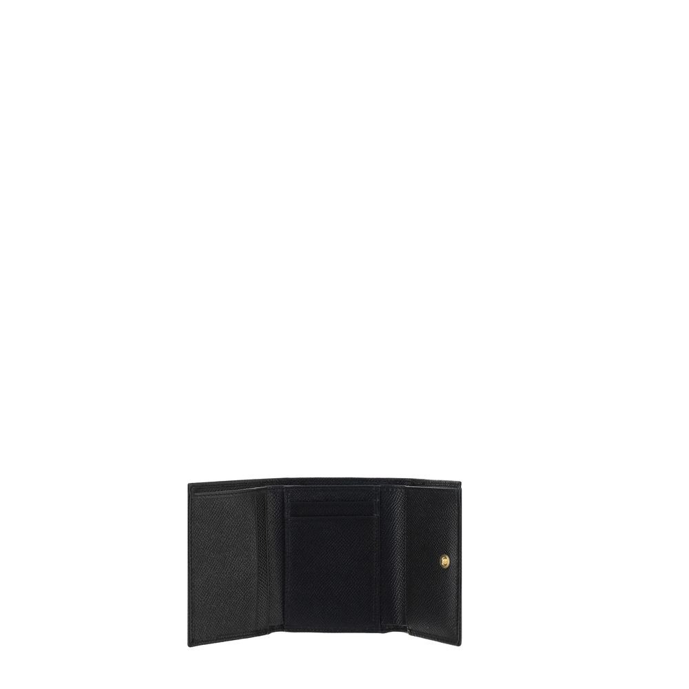 Dolce & Gabbana Portafoglio nero in pelle di vitello