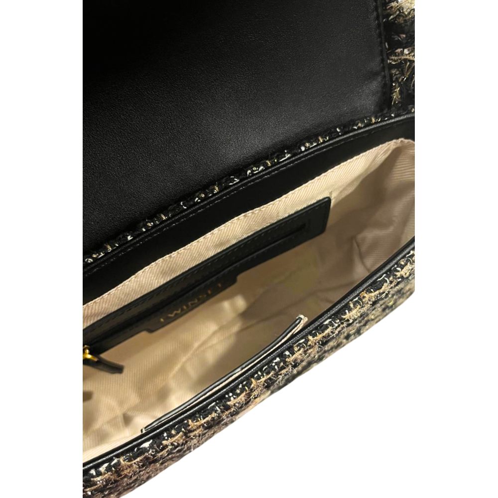 Twinset Schwarze Schultertasche aus PU für Damen