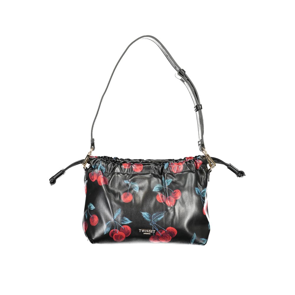 Twinset Schwarze Handtasche aus Polyethylen