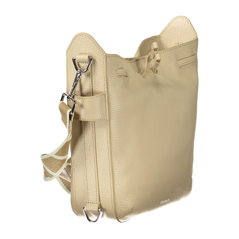 Coccinelle Damenhandtasche aus beigem Leder