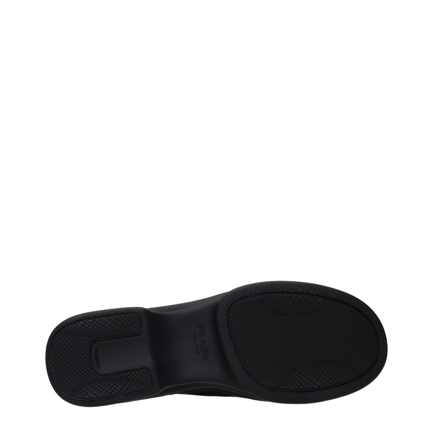 Prada Schwarze Stoff-Sneaker mit niedrigem Schaft