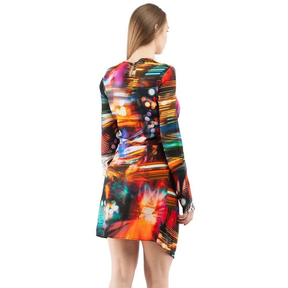 Moschino Kleid aus Viskose in Mehrfarbig