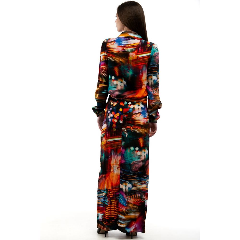 Moschino Kleid aus Viskose in Mehrfarbig