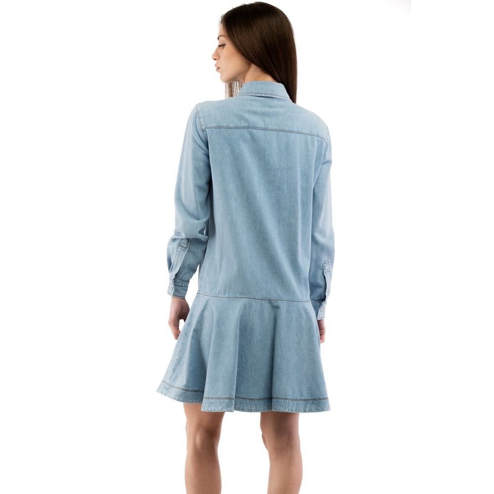 Love Moschino Kleid aus Baumwolle in Blau