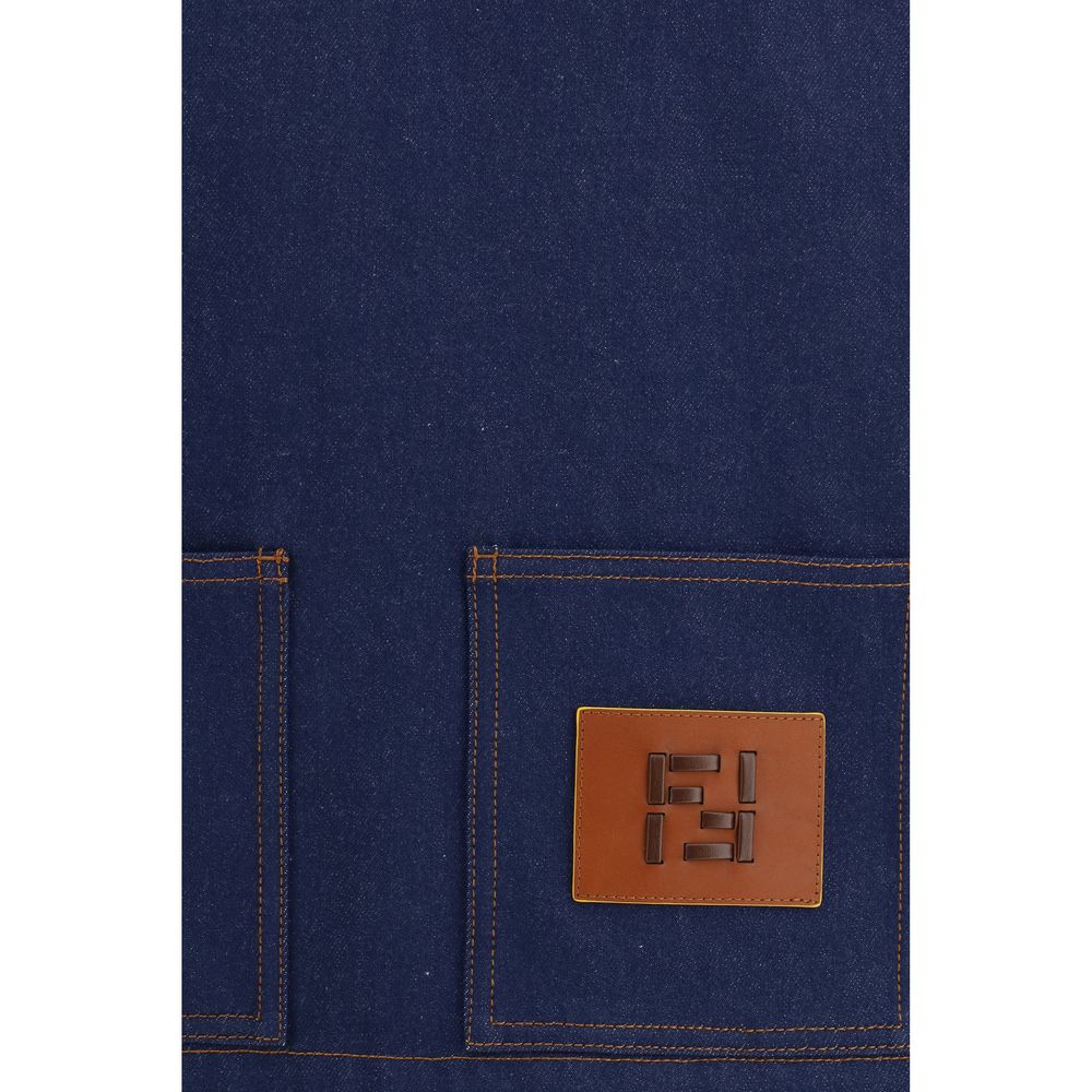 Fendi Blaue Jeansjacke aus Baumwolle