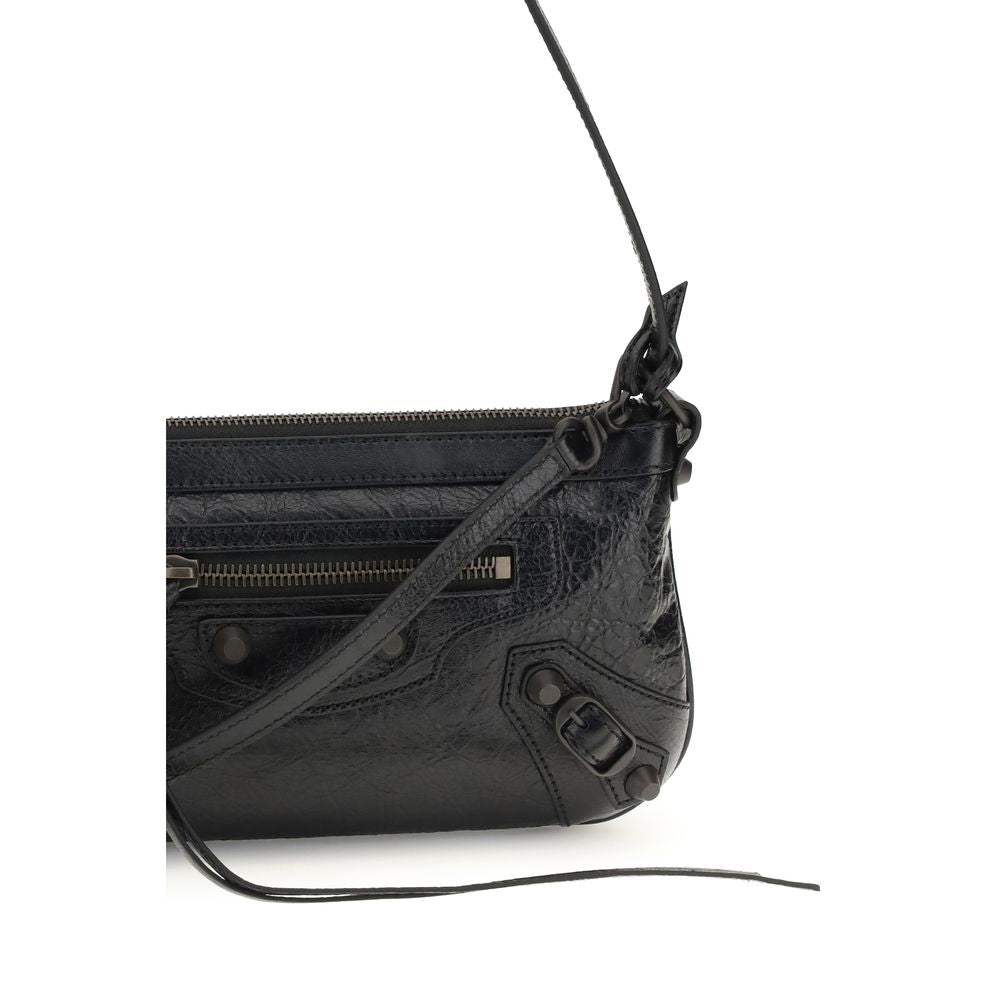 Balenciaga Schwarze Le City Clutch aus Lammleder