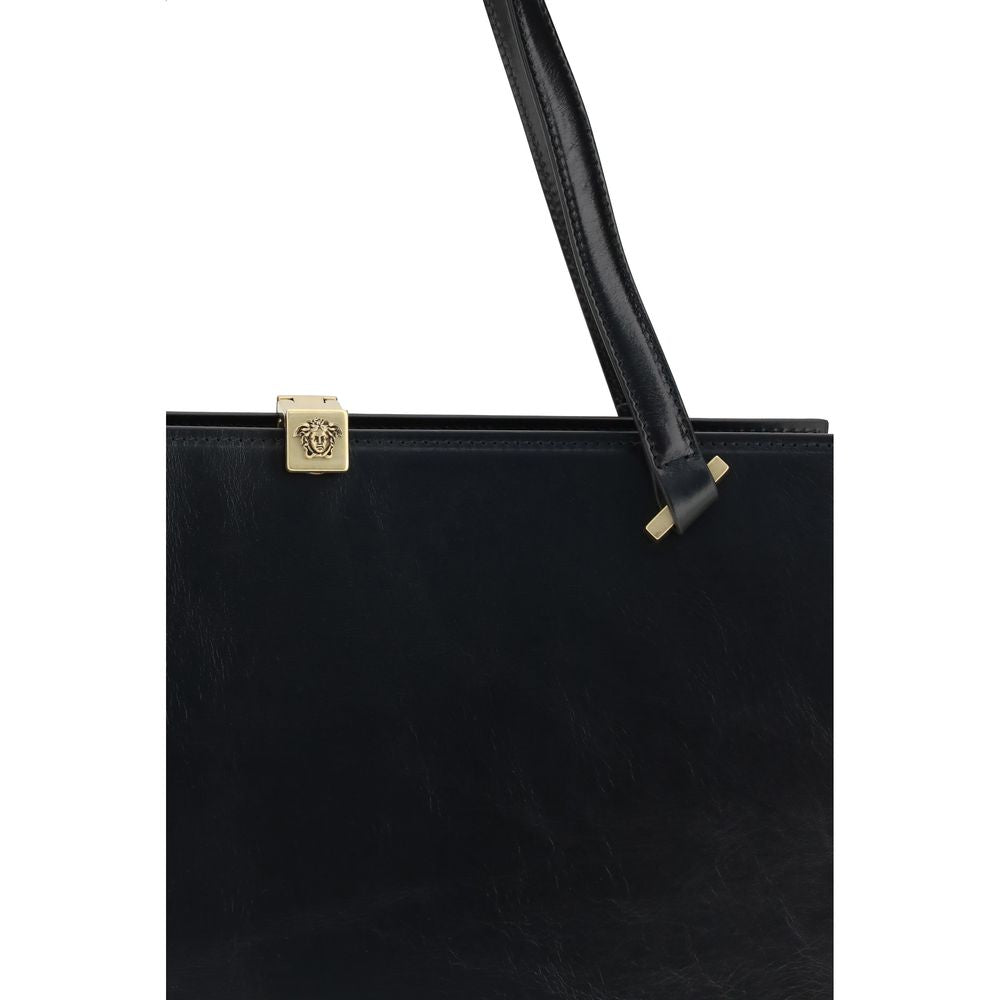 Versace Severine Schwarze Kalbsleder-Schultertasche