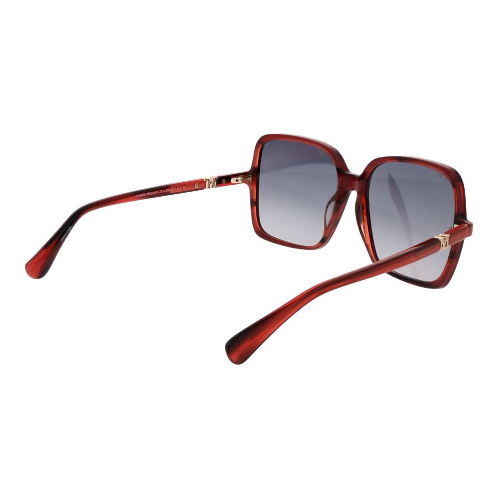 Max Mara Sonnenbrille aus Burgunderrotem Acetat