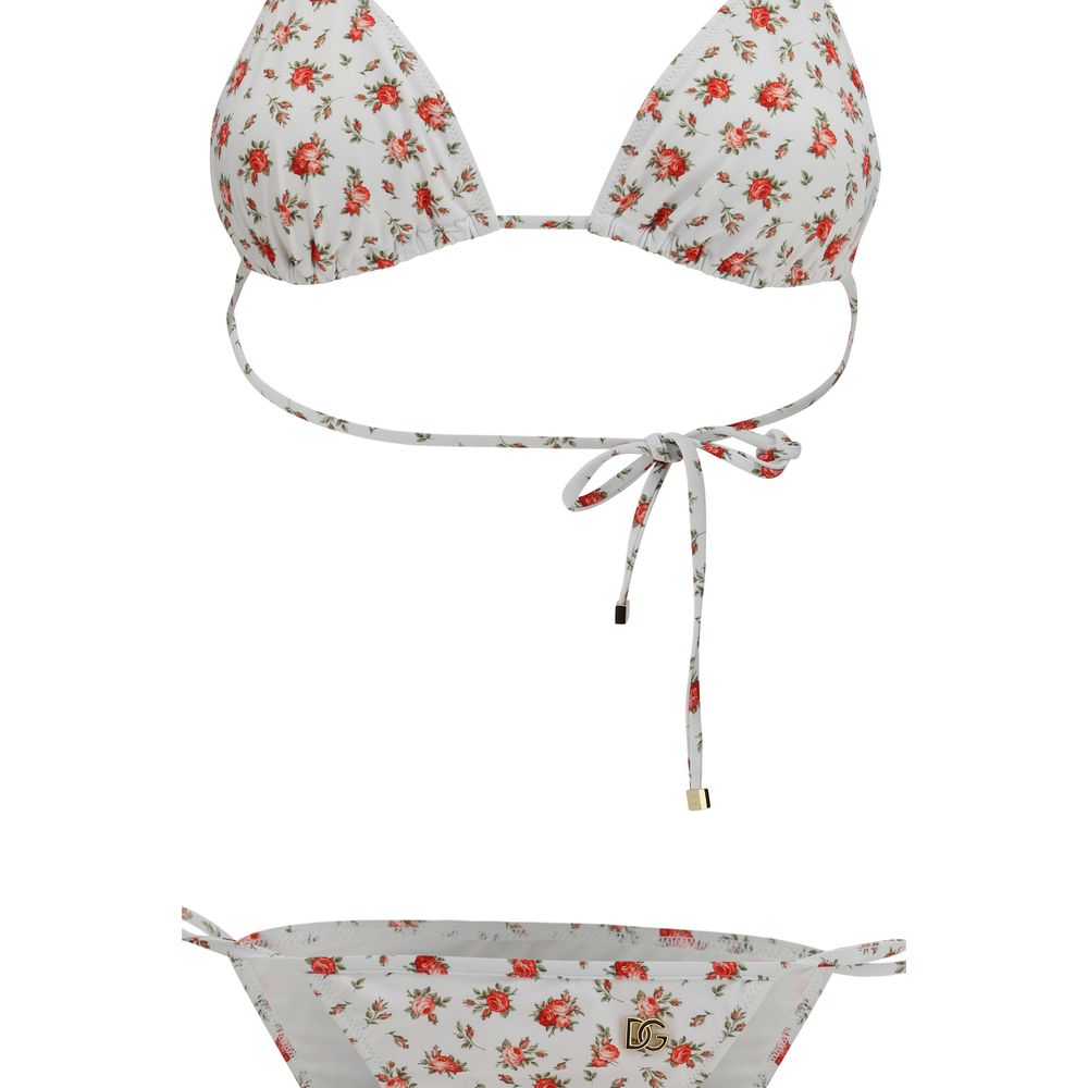 Dolce & Gabbana Weißer Nylon-Bikini