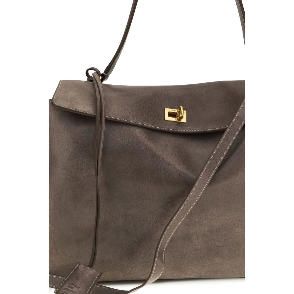 Balenciaga Graue Lammleder Schultertasche Ovis Aries Aries