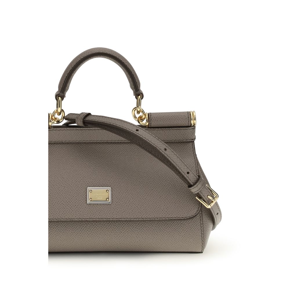 Dolce & Gabbana Braune Kalbsleder Bos Taurus Schultertasche