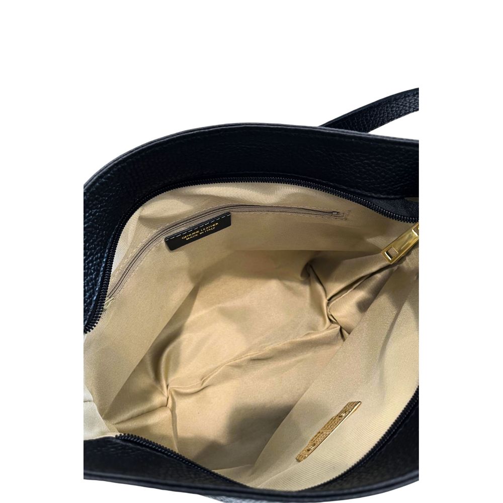 Baldinini Trend Schwarze Clutch aus Rindsleder