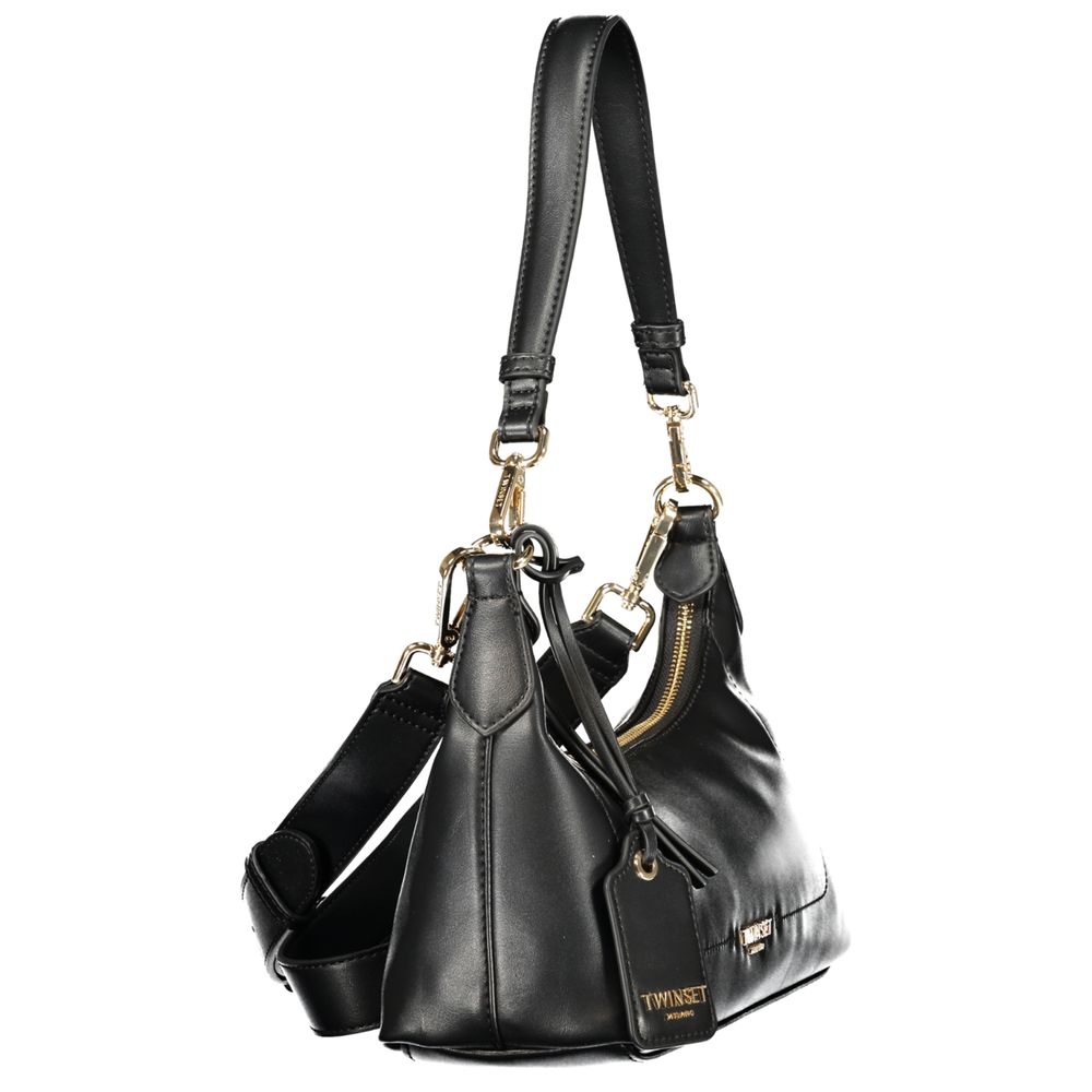 Twinset Schwarze Handtasche aus Polyethylen