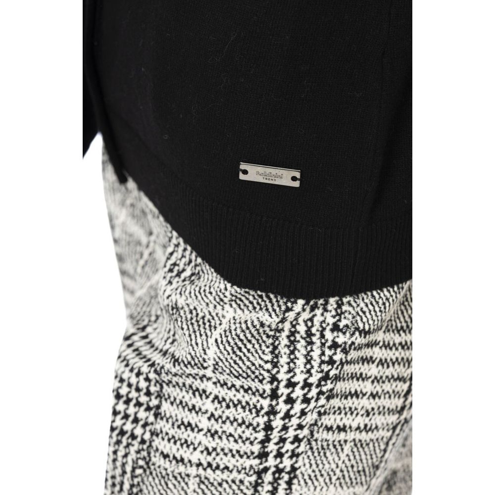 Baldinini Trend Black Wool Cardigan