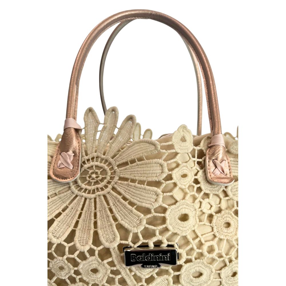 Baldinini Trend Beige PU Damen Handtasche