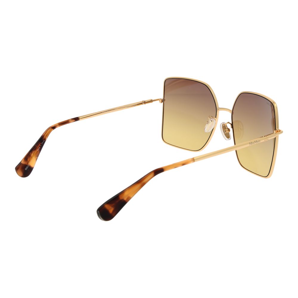 Max Mara Sonnenbrille aus Goldmetall