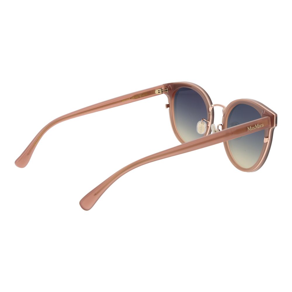 Max Mara Sonnenbrille aus beigefarbenem Acetat – Ansicht 3 | Arca Lucia