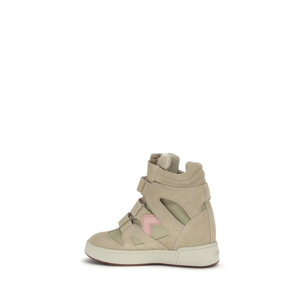 Isabel Marant Chunky Sneakers aus beigem Leder