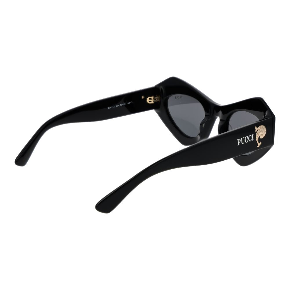 Emilio Pucci Schwarze Sonnenbrille aus Kunststoff – Ansicht 3 | Arca Lucia
