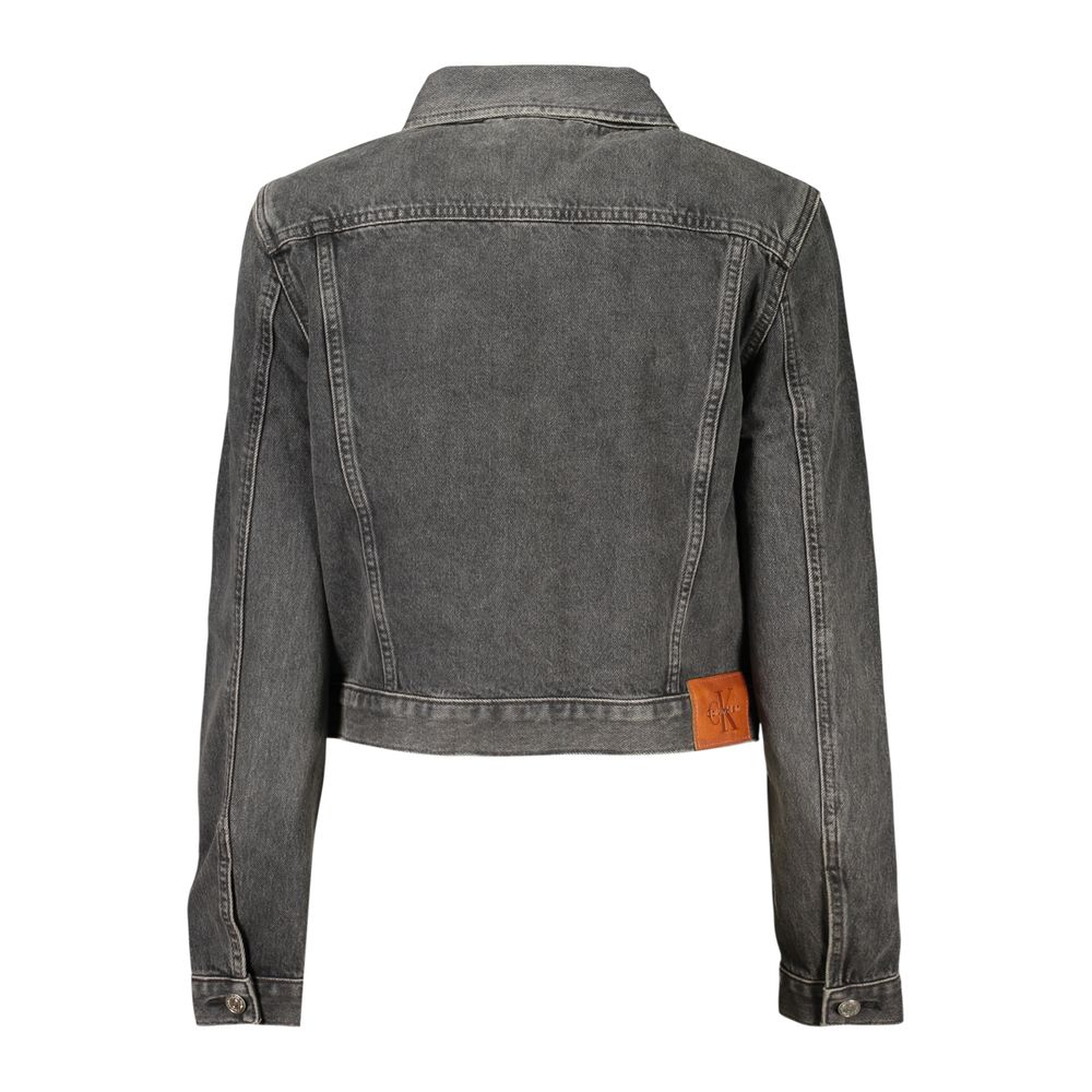 Calvin Klein Schwarze Baumwolle Jacken & Mantel