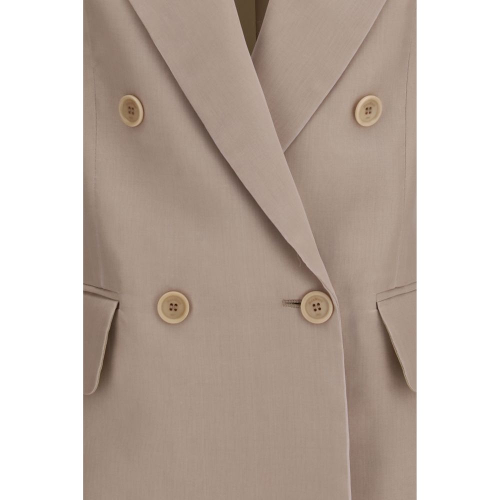 Max Mara beige seta abitoung