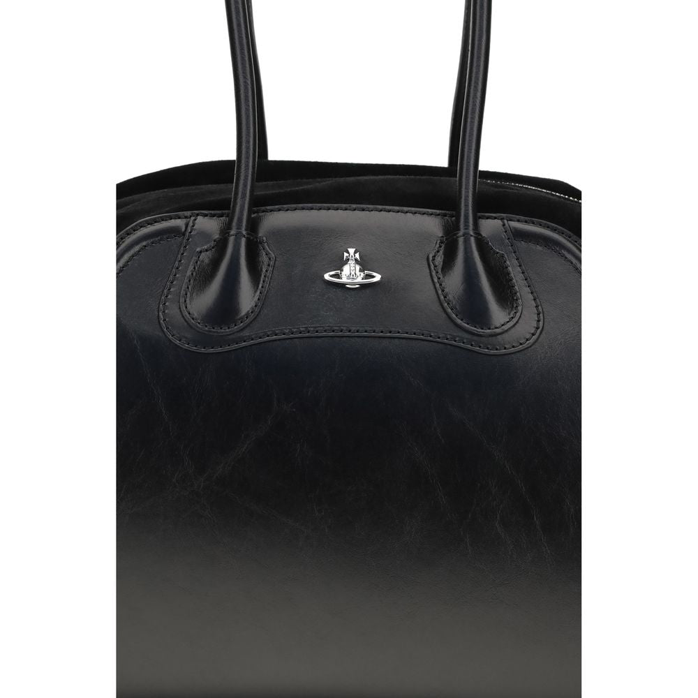 Vivienne Westwood Black Calfskin Shoulder Bag