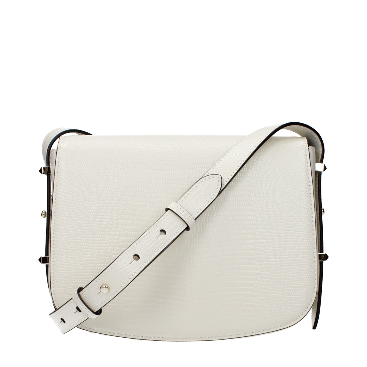Jimmy Choo Weiße Leder-Crossbody-Tasche – Produktansicht 3 | Arca Lucia