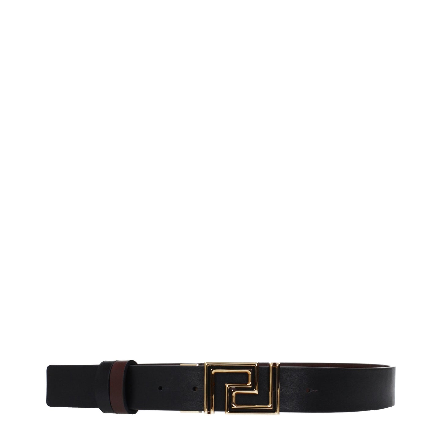 Versace Brauner Ledergürtel Regular Fit