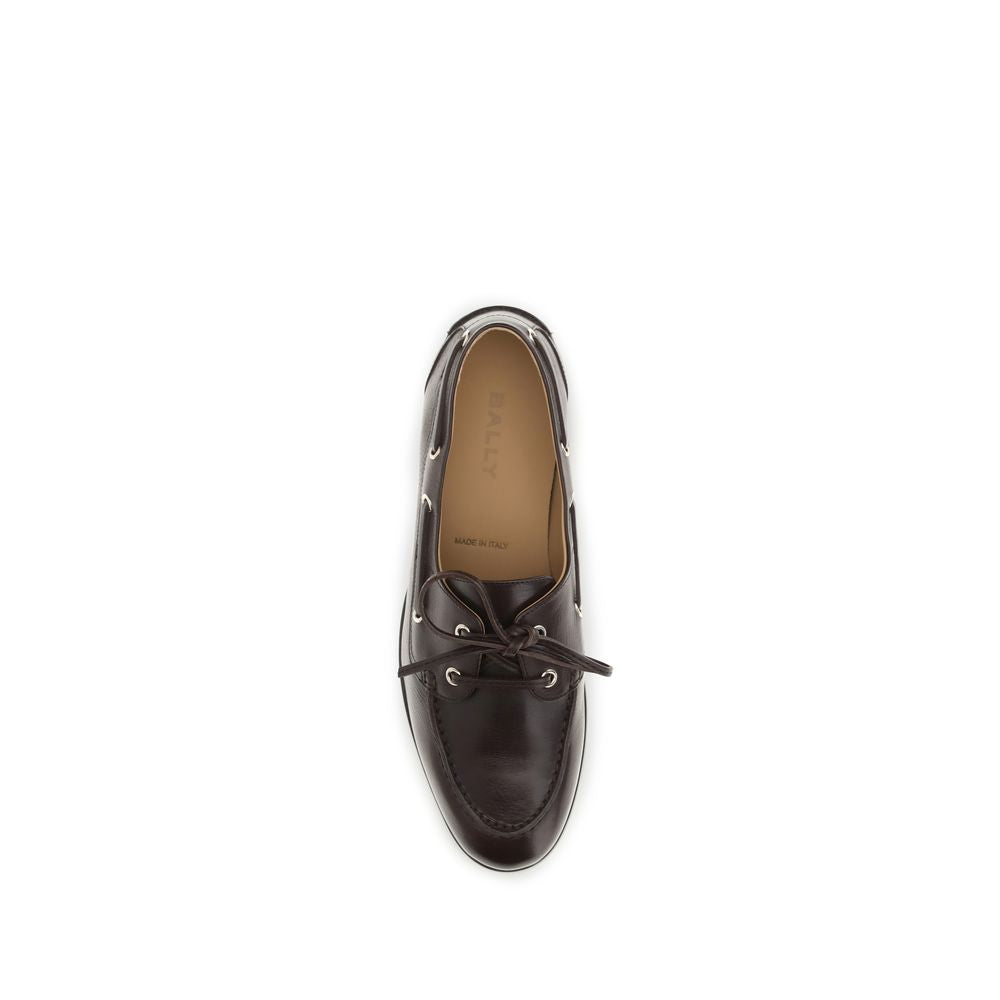 Bally Braune Kalbsleder Bos Taurus Loafer zum Hineinschlüpfen