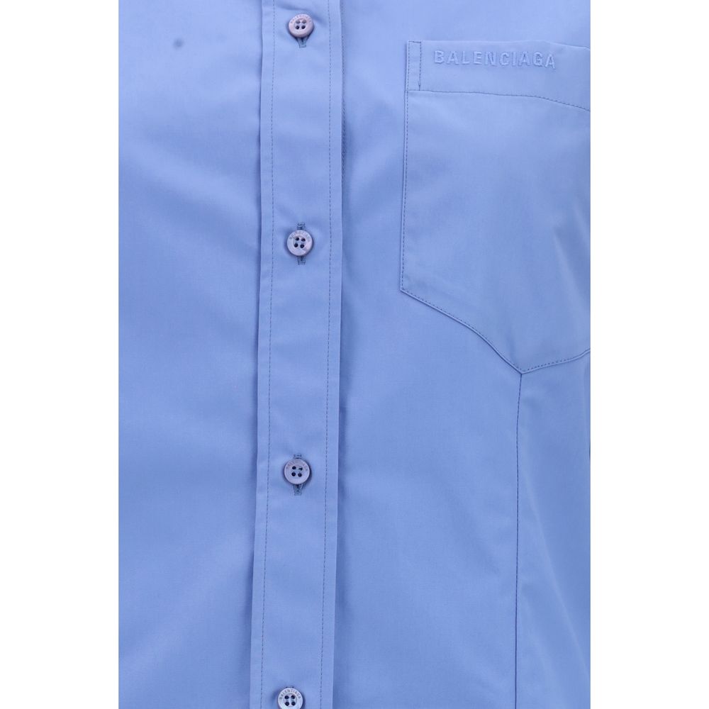 Balenciaga Blues Cotton Shirt